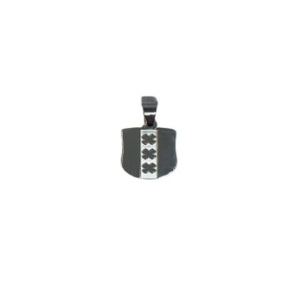 Stainless Steel Pendant: SSP 1004 (Steel) Coat of Arms