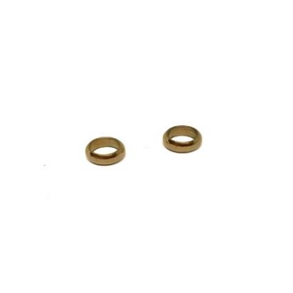 Stainless steel part for round leather: SSP-179 5MM (Gold)