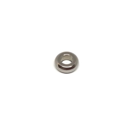 Stainless steel part for round leather: SSP-186 4mm (Steel)
