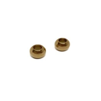 Stainless steel part for round leather: SSP-206 5MM (Gold)