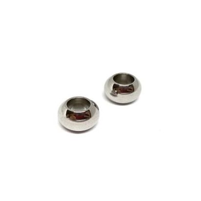 Stainless steel part for round leather: SSP-206 6MM (Steel)