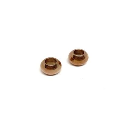 Stainless steel part for round leather: SSP-206 5MM (Rose Gold)