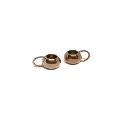 Stainless steel part for leather: SSP-207 6mm (Rose Gold)