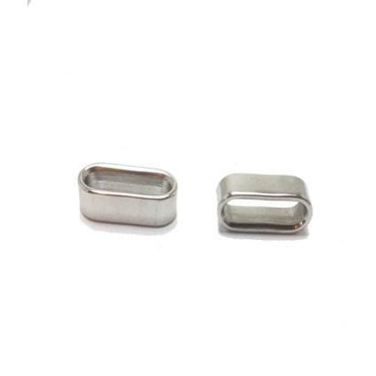 Stainless steel part for leather: SSP-216 16*4mm (steel)