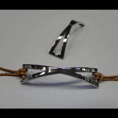 Stainless steel part for bracelet SSP-340-41mm