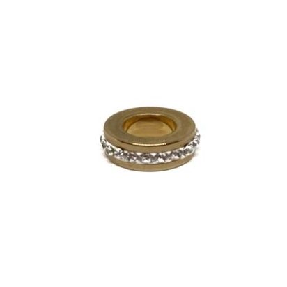Stainless steel part for leather: SSP-361 7mm (Gold)