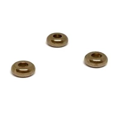 Stainless steel part for round leather: SSP-37 1mm (Gold)