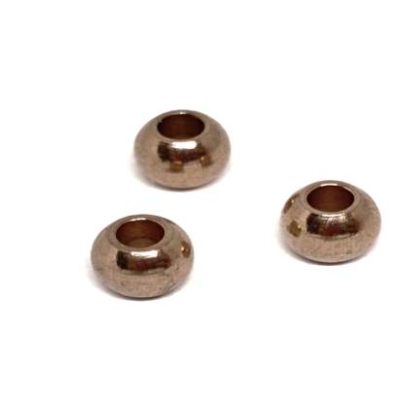 Stainless steel part for round leather: SSP-37 2mm (Rose Gold)