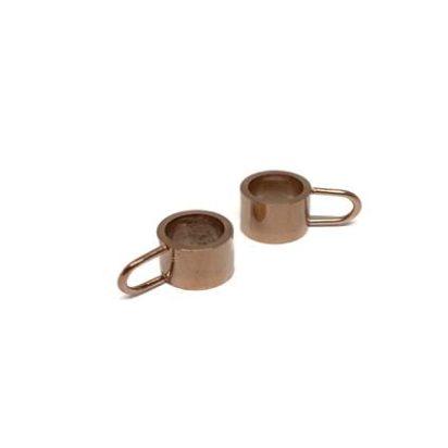 Stainless steel part for leather: SSP-54 6mm (Rose Gold)