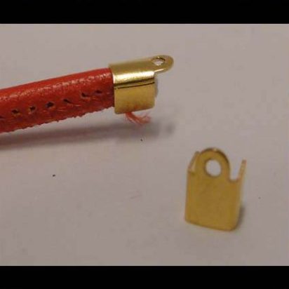 Stainless steel part for leather: SSP 603 3mm (gold)