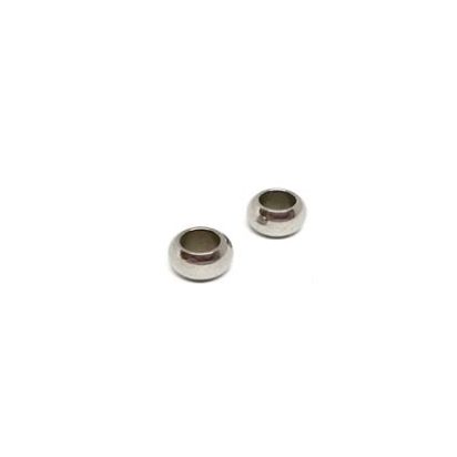 Stainless steel part for round leather: SSP-61 6.5MM (Steel)
