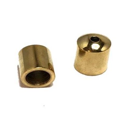 Stainless steel end cap: SSP 759 4mm (Gold)