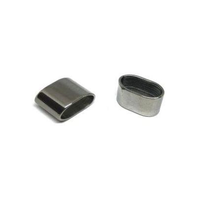 Stainless steel part for Flat leather: SSP-75 10mm (Steel)