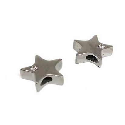 Stainless steel part for round leather: SSP-761 3mm (Steel)