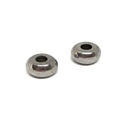 Stainless steel part for round leather: SSP-783 3mm (Steel)
