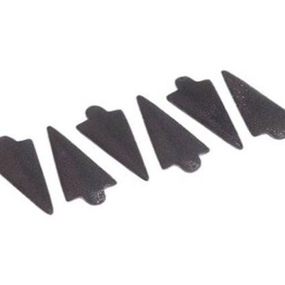 Sting Ray Beads - equilateral-triangle-black-polish
