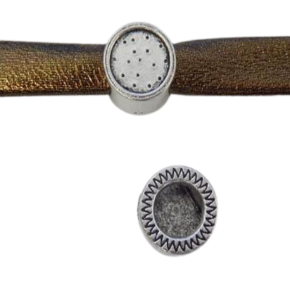 Zamak part for leather: CA-3833 7*4mm (Anti-Silver)
