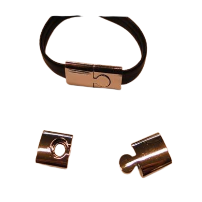 Zamak magnetic clasp: MGL-156 11*3mm (rose gold)
