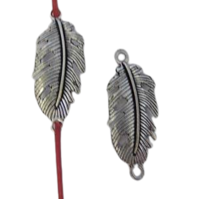 Zamak part for leather CA-3826-33mm-Anti-Silver