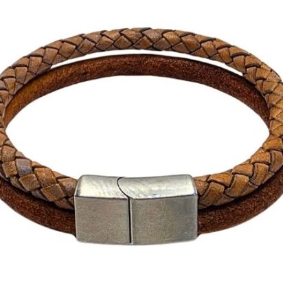 Combination Leather Bracelet - Style 193