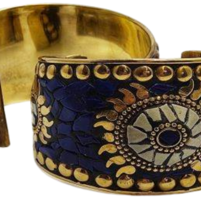 Mosaic brass bracelet Style 2 - 5 cm