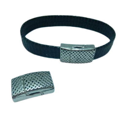 Zamak magnetic clasp: MGL-408 10*2.5mm (Antique Silver)