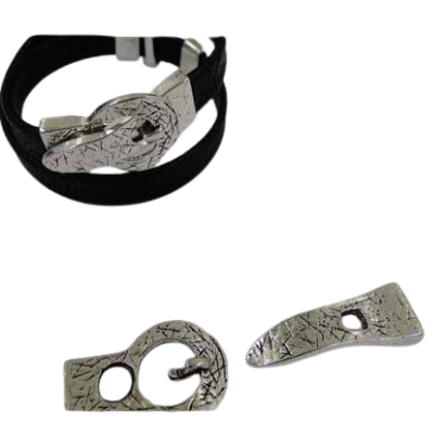 Zamak magnetic clasp: MGL-277 10*3mm (Antique Silver)