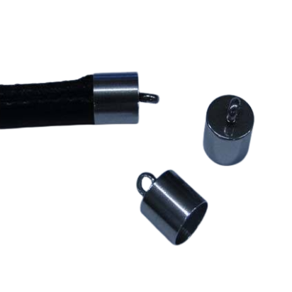 Stainless steel end cap: SSP195 6MM (black)