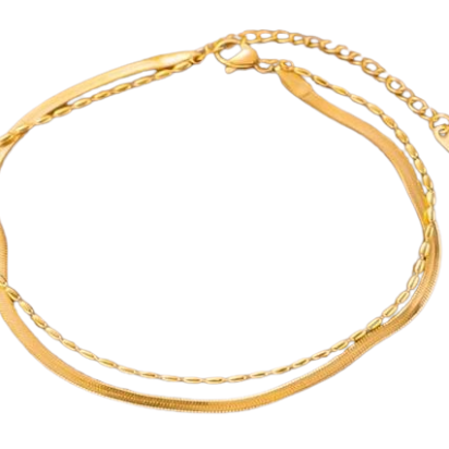 Gold plated stainless steel Bracelets - 32