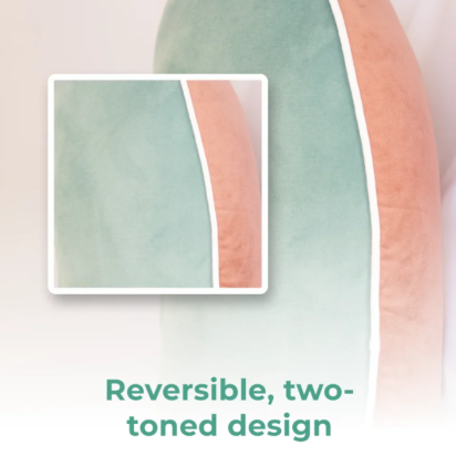 Crochet, Knitting and Gaming Pillow - Green and Peach