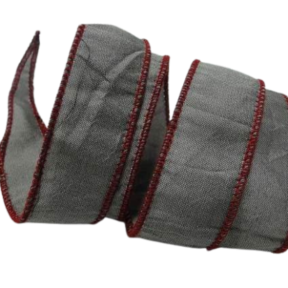 SC-Silk-Taper-1-Grey and Red-2,5cms