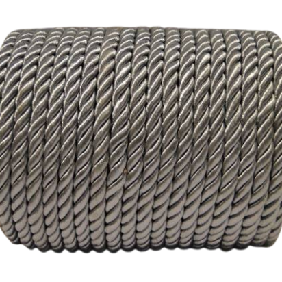 Macrame cords-Samba style-5mm-Light Grey