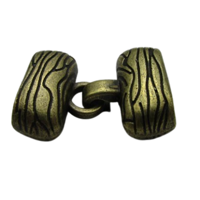 Zamak Hook Clasp: ZAML33 20x7mm (Antique Gold)