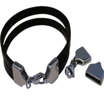 Stainless Steel Lobster Claw Clasp: MGST 89 12.2x2.2 mm (Steel)
