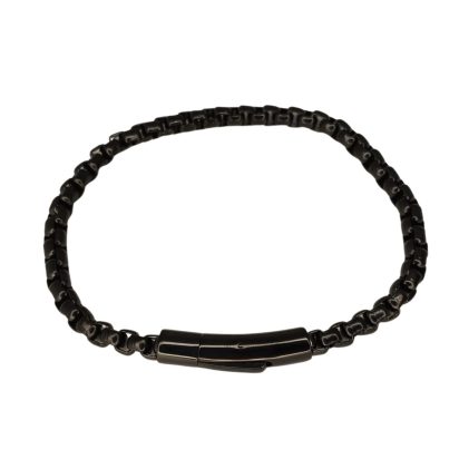 Men's Bracelet with Magnetic Clasp - 23cm- Black