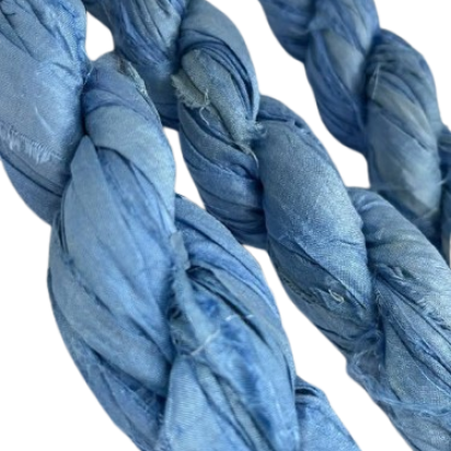 Sari Silk - Ocean Mist Blue - 908