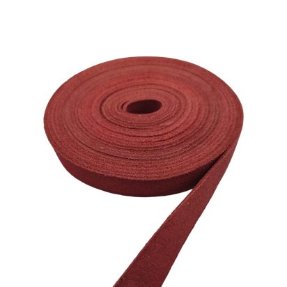 Real Suede Cords-15mm-Red