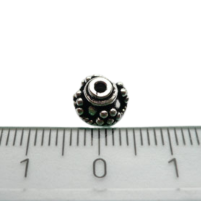 Silver plated beads - design number 10355