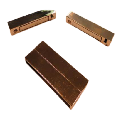 Zamak magnetic claps: MGL-154 46*4mm (steel)