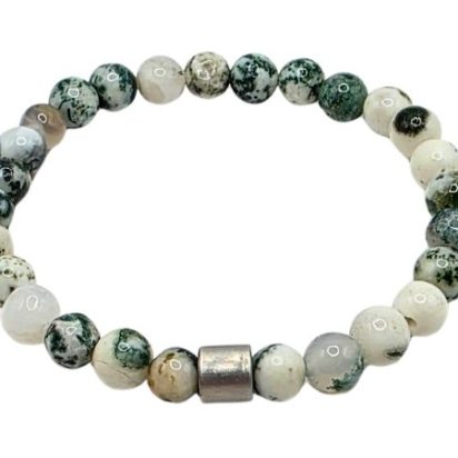 Tree Grain Gemstone Bracelet: Style-533 (8mm)