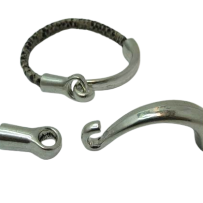 Half Cuff Bracelet Clasp MGL-335-5mm-Antique SILVER