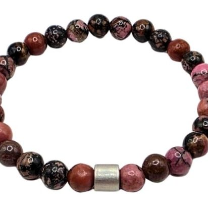 Rhyolite Gemstone Bracelet: Style-590 (6mm)