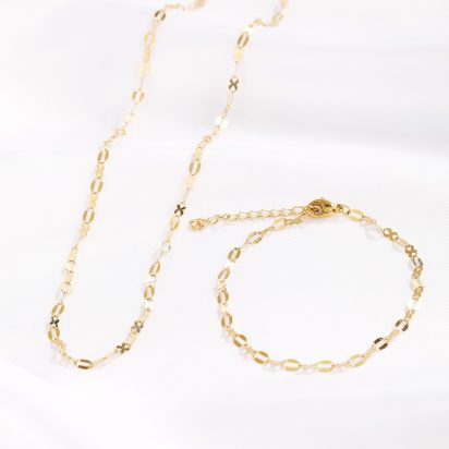 Gold Plated Stainless Steel Bracelet- Item 529