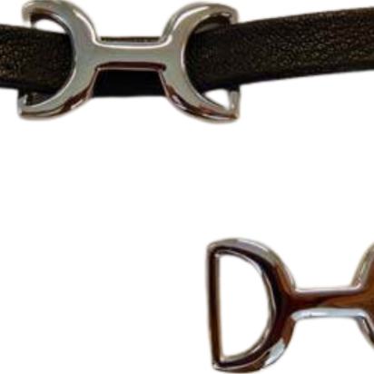 Stainless steel part for leather: SSP-456 14*7mm (Steel)