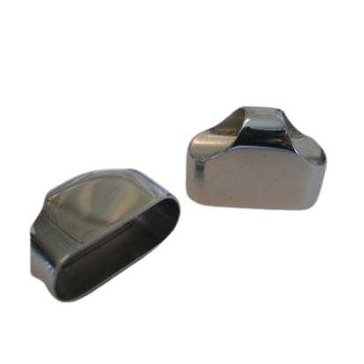 Stainless steel end caps: SSP77 22x7.5mm (Steel)