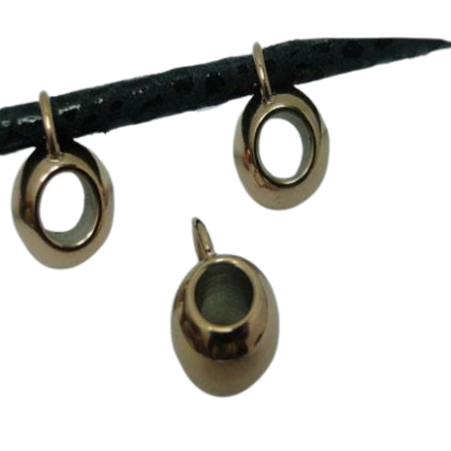 Stainless steel part for round leather: SSP-207 5MM (ROSE GOLD)