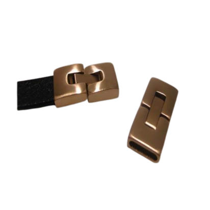 Stainless Steel Snap Lock Clasp: MGST14 10*2.5mm (Rose Gold)