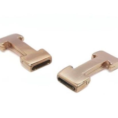 Stainless Steel Magnetic Clasp: MGST-135 10*2,5mm (Rose Gold)