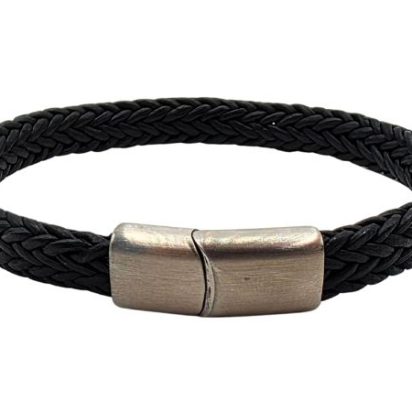 Spiral Braided Leather Bracelet - Style 329