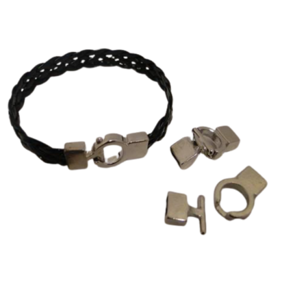 Zamak Hook Clasp: MGL50 6x2.5mm (Steel)